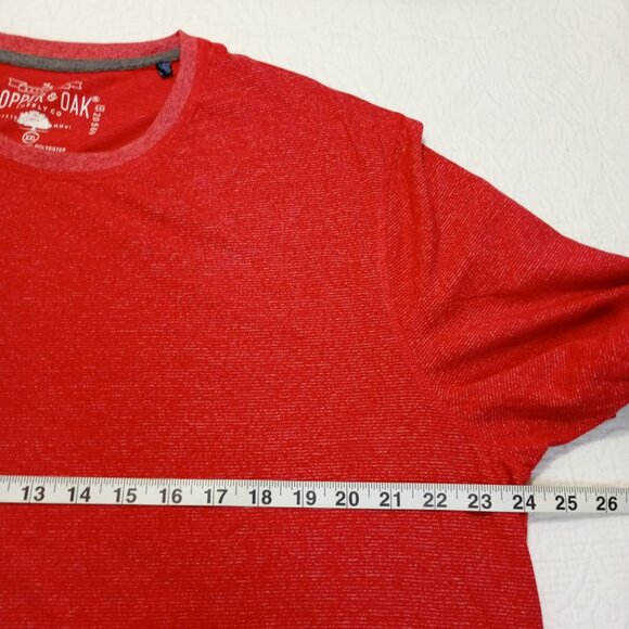 Copper & Oak T-Shirt Mens Red Heathered  XXL Cotton/Polyester Blend - Picture 6 of 7